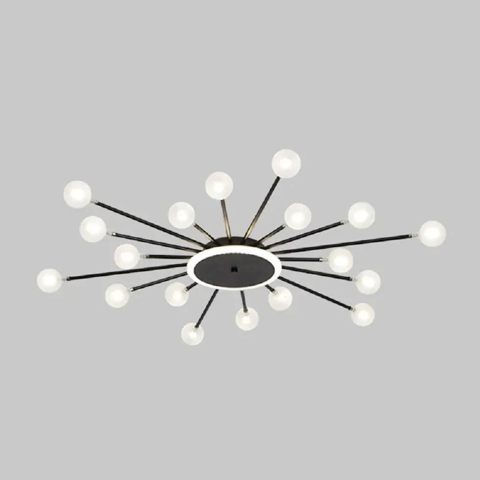 Starburst Design for Living Room Glass Pendant Light Fixture - Rebooters