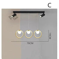 Dimming Ring Glass Kitchen Pendant Light for Modern Spaces - Rebooters