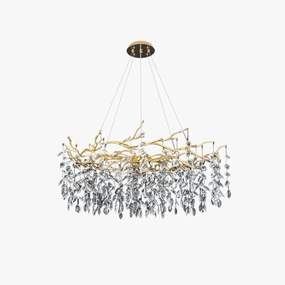 Golden Branch Shaped Luxurious Crystal Chandelier for Home | Rebooters - Rebooters