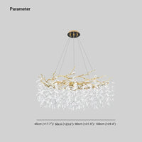 Golden Branch Shaped Luxurious Crystal Chandelier for Home | Rebooters - Rebooters