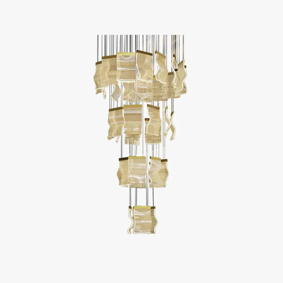 Square Stacking for Living Room Modern Chandelier Light | Rebooters - Rebooters