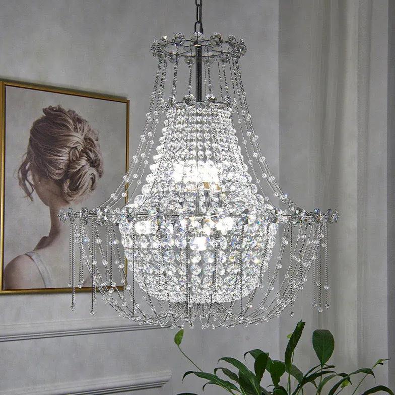 Beaded Crystal Living Room Chandelier Elegant Home Decor | Rebooters - Rebooters