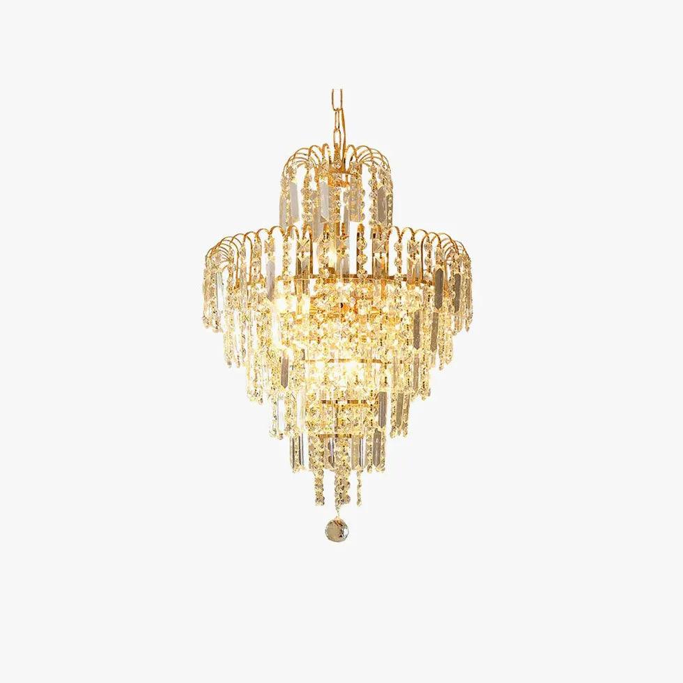 Multi-Light Design Luxury Crystal Gold Chandelier for Home | Rebooters - Rebooters