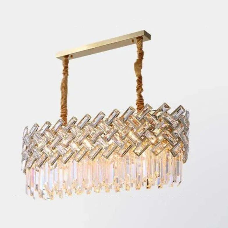 Luxury Gold Round Crystal Chandelier for Elegant Spaces | Rebooters - Rebooters