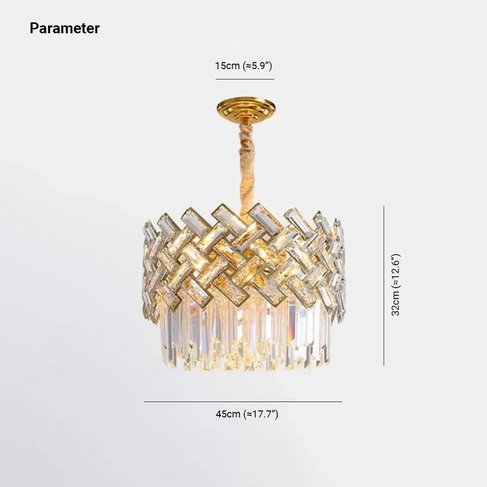 Luxury Gold Round Crystal Chandelier for Elegant Spaces | Rebooters - Rebooters