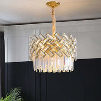 Luxury Gold Round Crystal Chandelier for Elegant Spaces | Rebooters - Rebooters