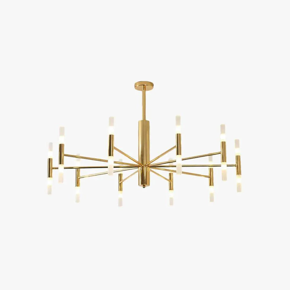 Gold Modern Metal Bedroom Chandelier for Elegant Lighting | Rebooters - Rebooters