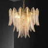 Unique Leaf-Shaped Gold Crystal Pendant Light Chandelier | Rebooters - Rebooters