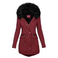Terina Cozy Women's Winter Jacket for Ultimate Warmth Red - Rebooters