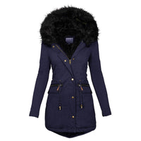 Terina Cozy Women's Winter Jacket for Ultimate Warmth Dark Blue - Rebooters