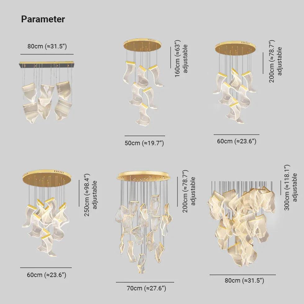 Flow Irregular Gold for Dining Room Chandelier Design | Rebooters - Rebooters