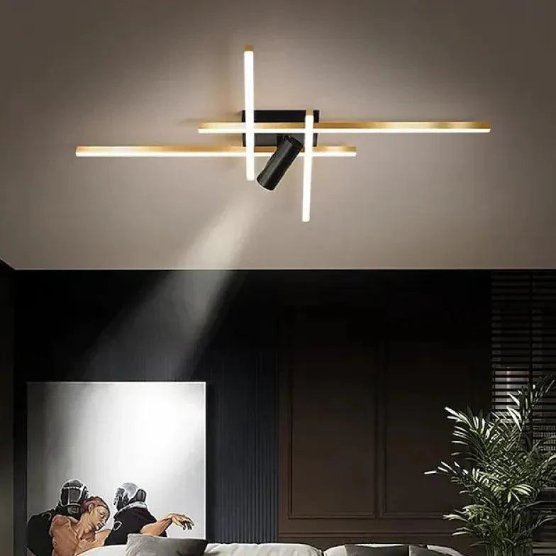 Crossing Lines LED Modern Flush Ceiling Lights for Home - Rebooters