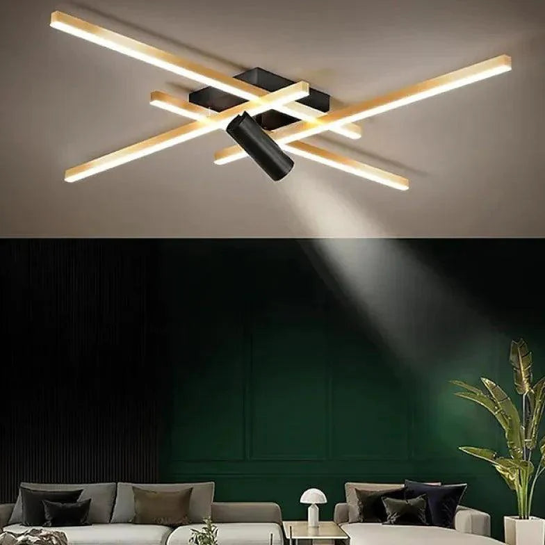 Crossing Lines LED Modern Flush Ceiling Lights for Home - Rebooters