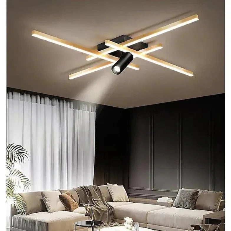 Crossing Lines LED Modern Flush Ceiling Lights for Home - Rebooters