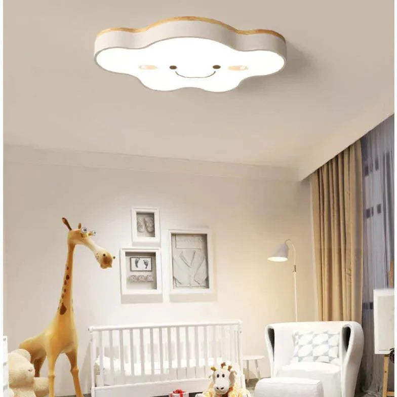 Cute Clouds Bedroom LED Flush Ceiling Lights for Kids Rooms - Rebooters