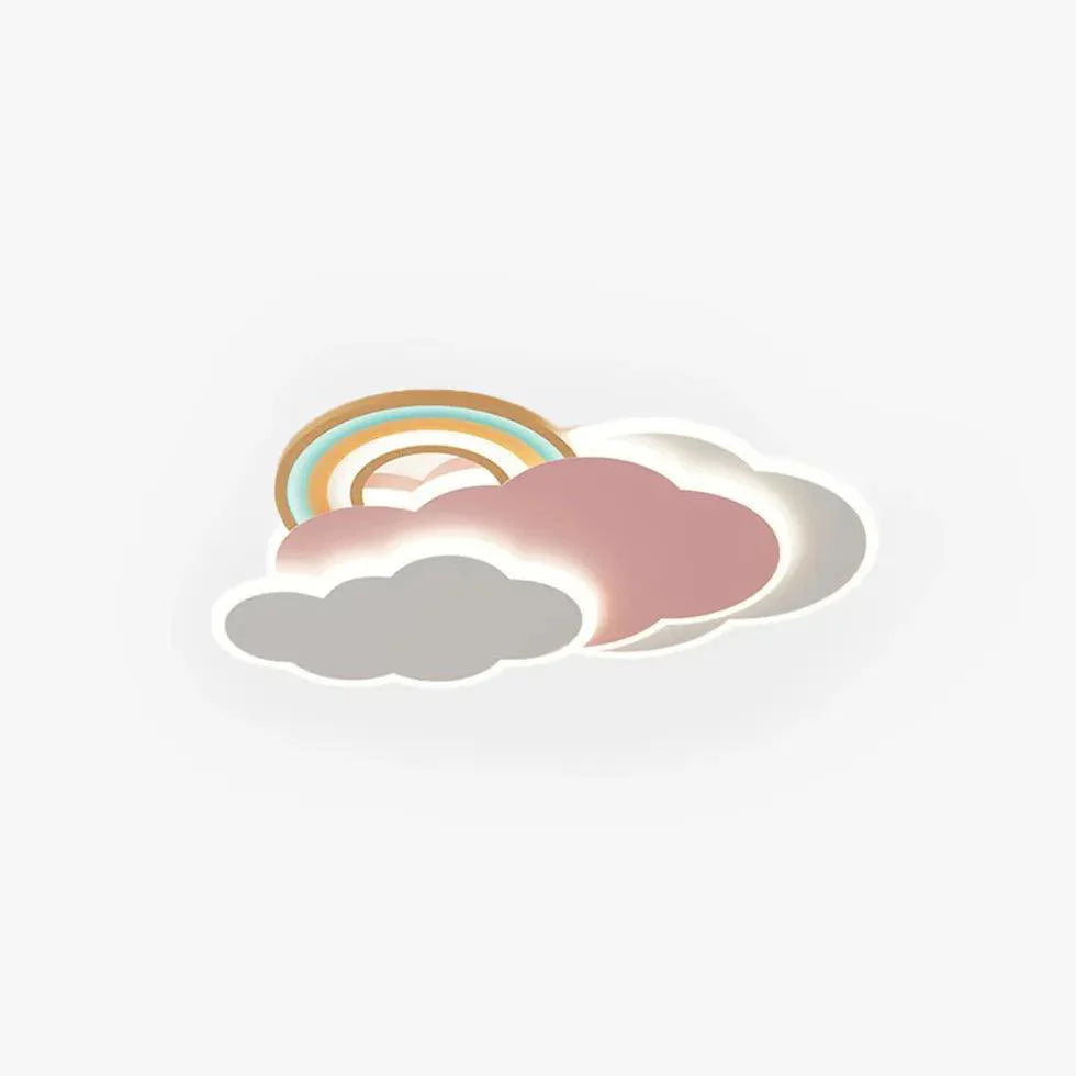 Rainbow Cloud Bedroom LED Flush Ceiling Lights Fixture - Rebooters