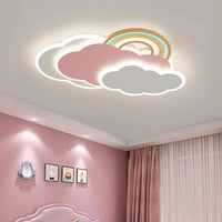 Rainbow Cloud Bedroom LED Flush Ceiling Lights Fixture - Rebooters