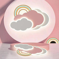 Rainbow Cloud Bedroom LED Flush Ceiling Lights Fixture - Rebooters
