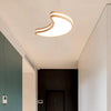 Moon Modern Wooden Flush Ceiling Lights for Bedrooms - Rebooters