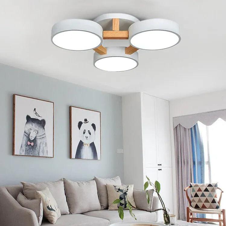 Three-Disc for Living Room Ceiling Light Flush Mount Design - Rebooters