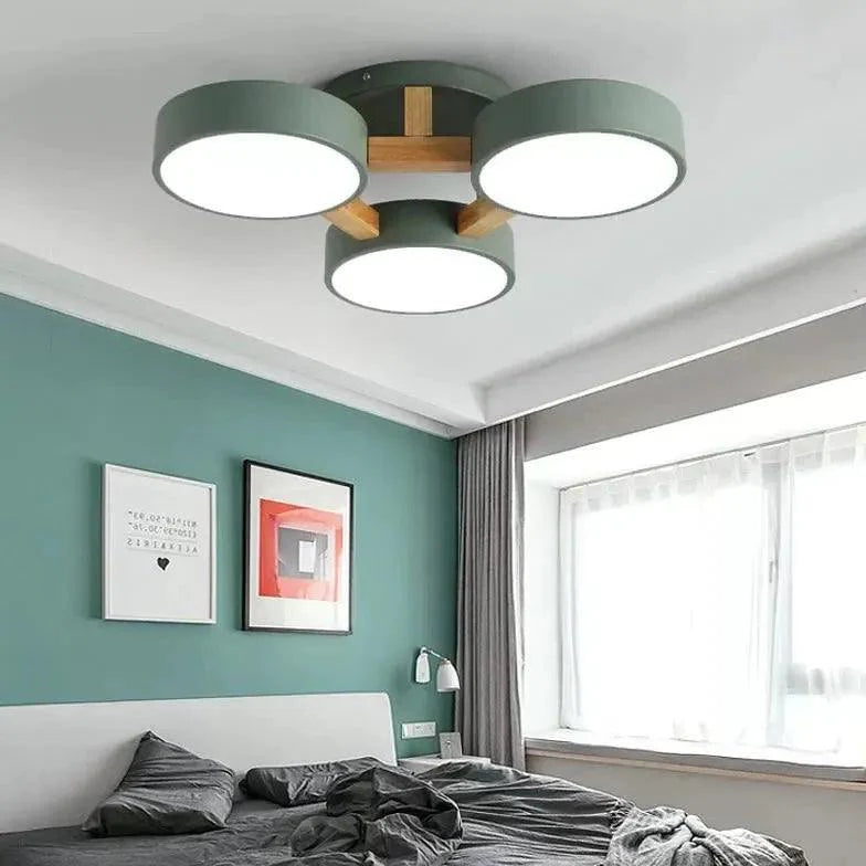 Three-Disc for Living Room Ceiling Light Flush Mount Design - Rebooters