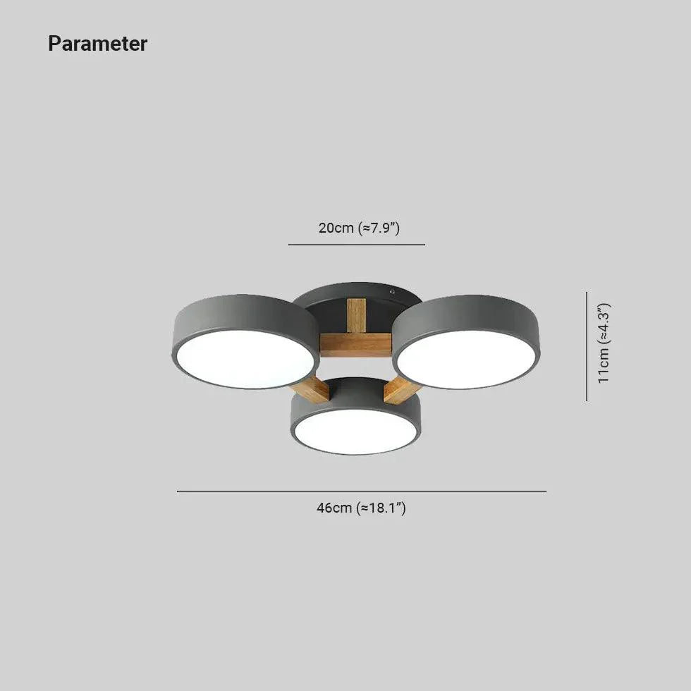 Three-Disc for Living Room Ceiling Light Flush Mount Design - Rebooters