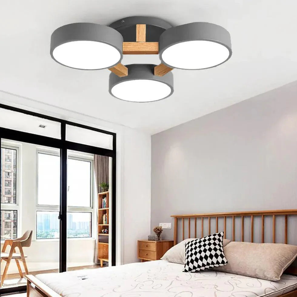 Three-Disc for Living Room Ceiling Light Flush Mount Design - Rebooters