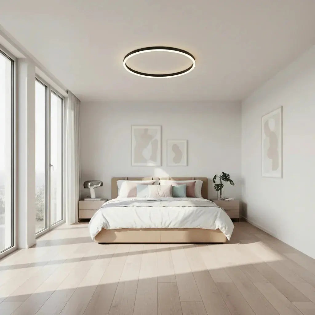 Circular Hollow Modern LED Flush Ceiling Light - Rebooters