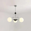 Adjustable White Glass Modern Chandelier for Stylish Lighting | Rebooters - Rebooters