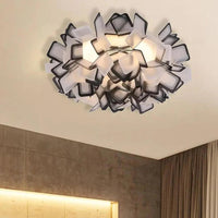Interlocking Two-Tone Acrylic Artistic Ceiling Light Fixture - Rebooters
