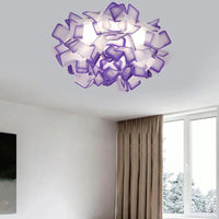 Interlocking Two-Tone Acrylic Artistic Ceiling Light Fixture - Rebooters