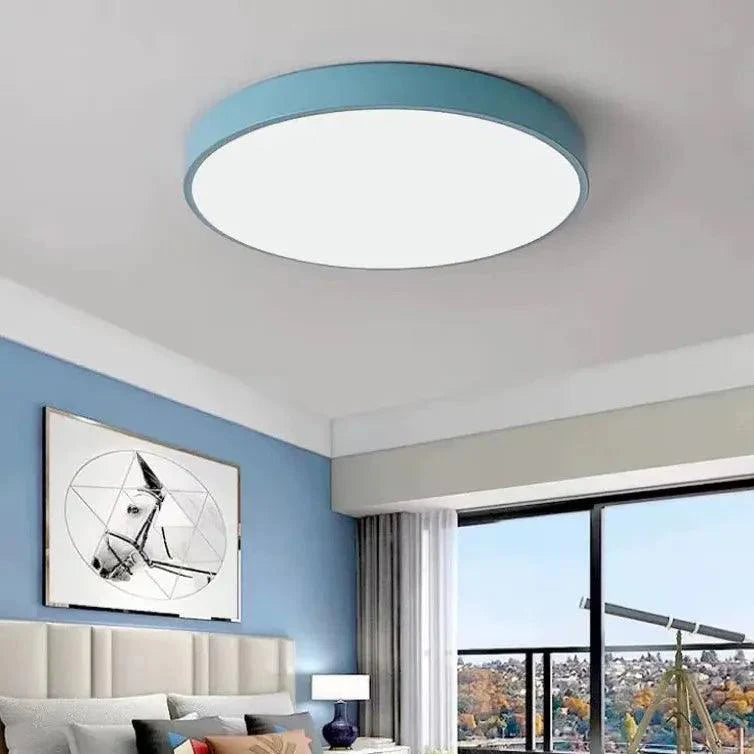 Blue Bedroom Modern Flush Ceiling Lights for Interior Spaces - Rebooters