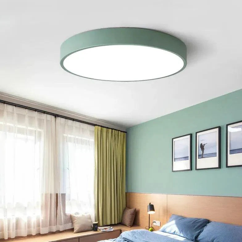 Blue Bedroom Modern Flush Ceiling Lights for Interior Spaces - Rebooters