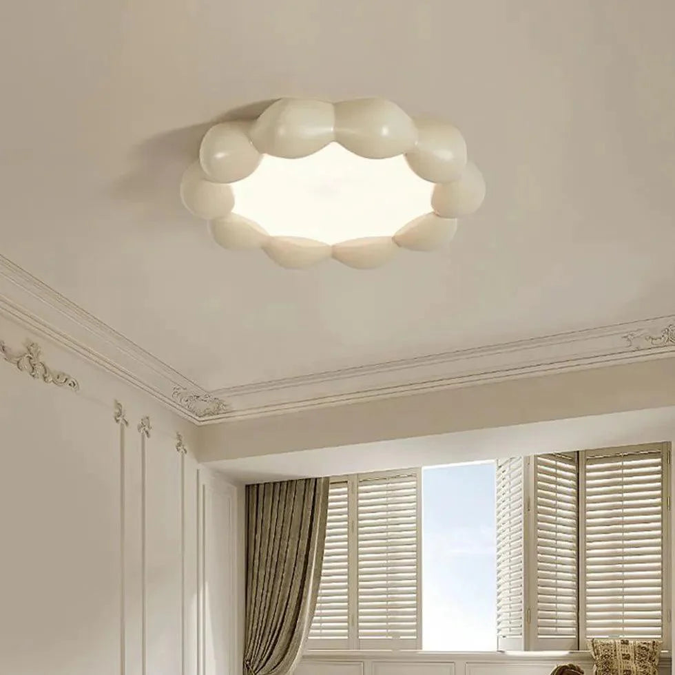 Round Wreath Shape LED Bedroom Ceiling Light Fixture - Rebooters