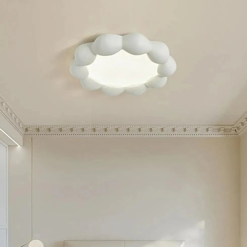 Round Wreath Shape LED Bedroom Ceiling Light Fixture - Rebooters