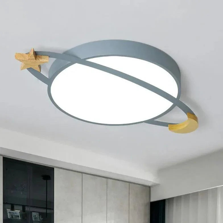 Flat Stars Bedroom LED Flush Ceiling Lights for Modern Spaces - Rebooters