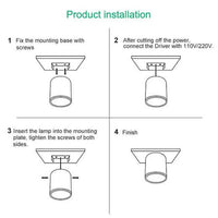 Yellow Downlight LED Modern Flush Ceiling Lights for Home - Rebooters