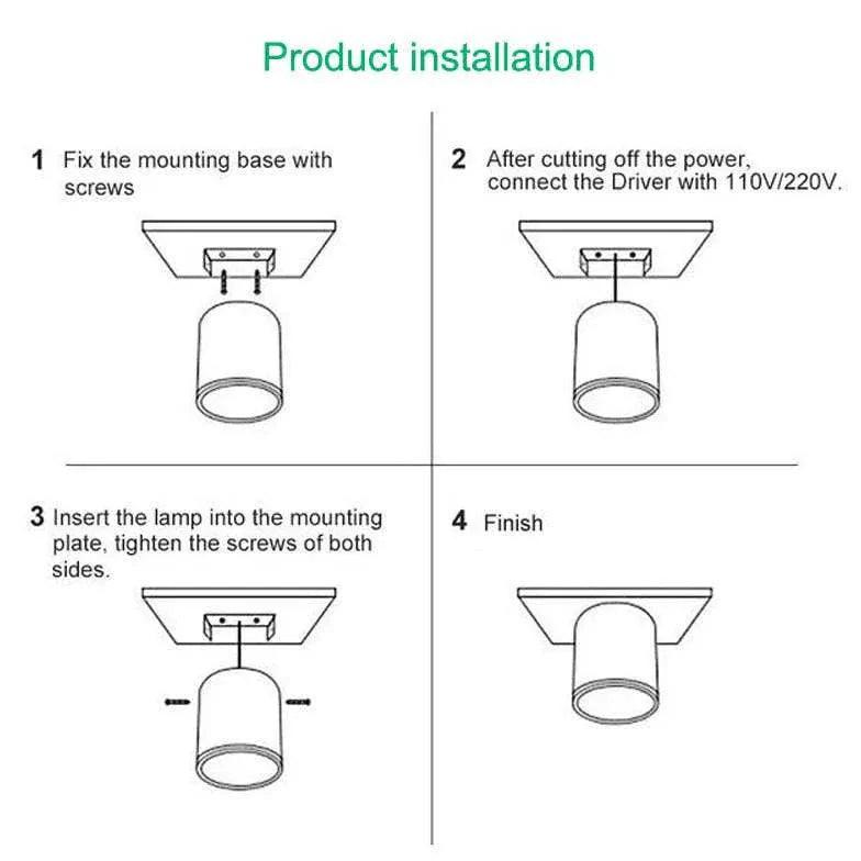 Yellow Downlight LED Modern Flush Ceiling Lights for Home - Rebooters