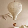 Fabric Hot Air Balloon White Flush Ceiling Lights Fixture - Rebooters