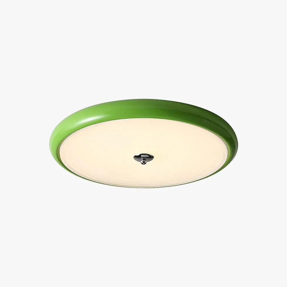 Green Round Cake Led Flush Ceiling Lights for Home Decor - Rebooters