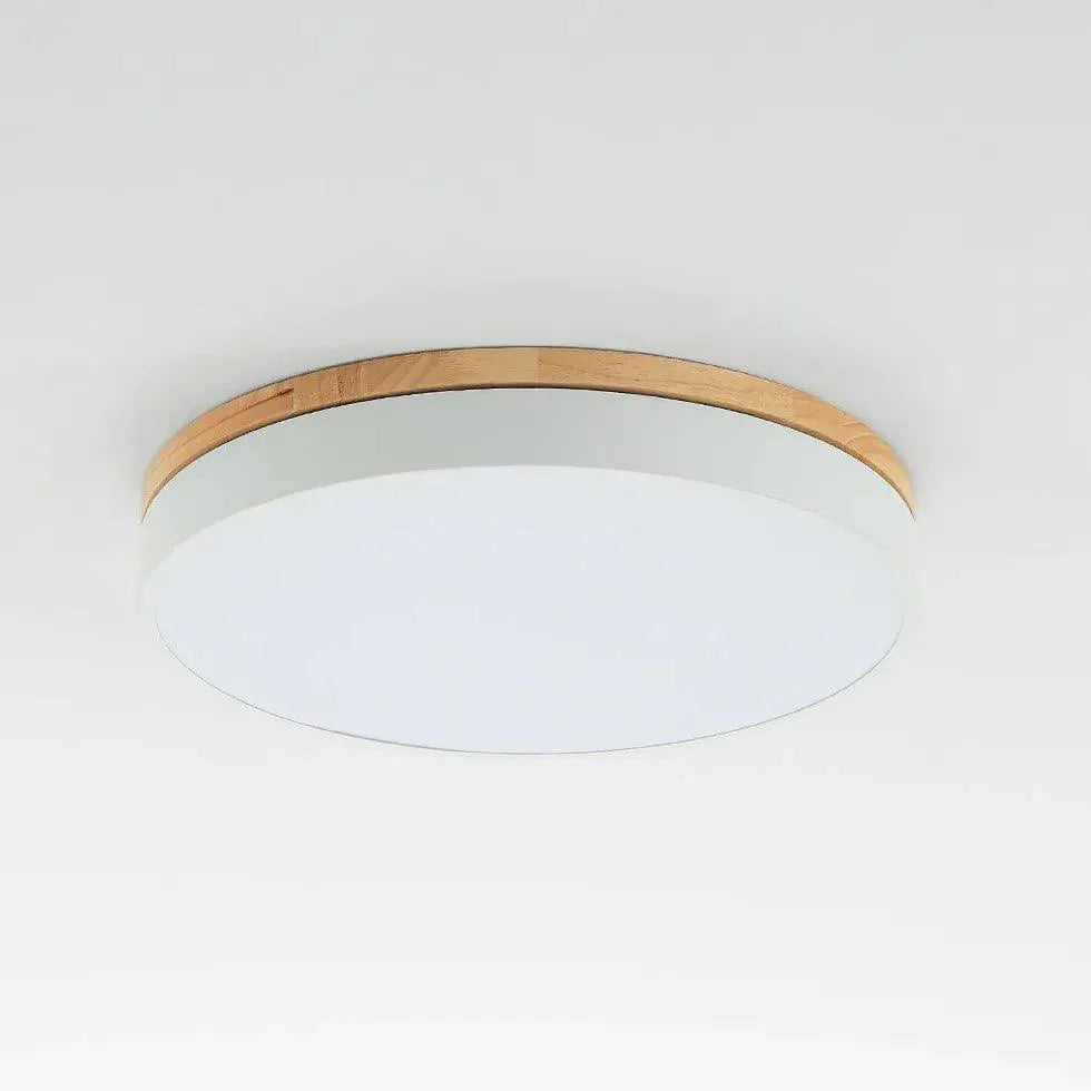 Drum Shaped Bedroom LED Flush Ceiling Lights in Morandi Style - Rebooters