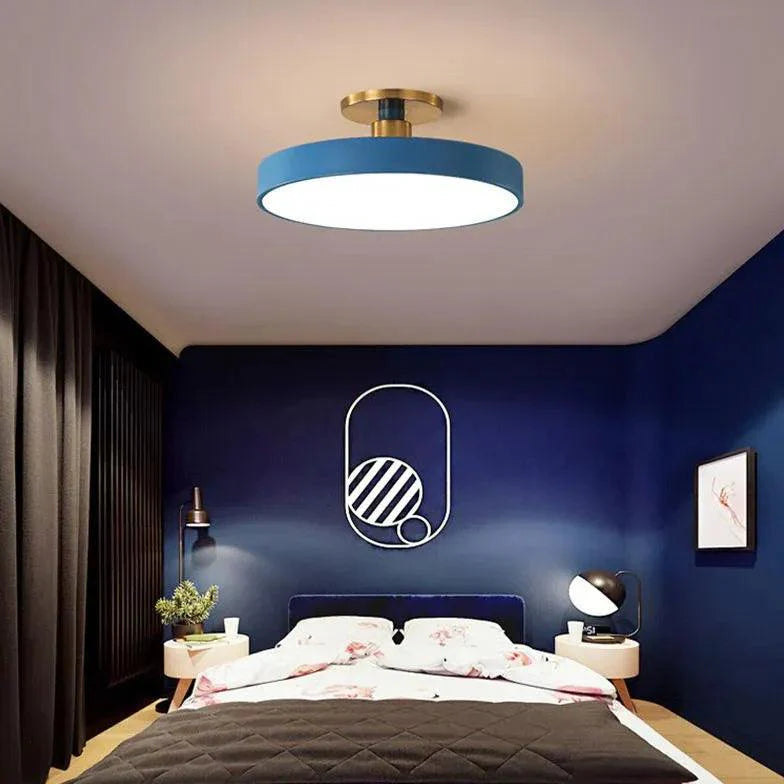 Disc Modern Minimalist Bedroom Ceiling Light Fixture - Rebooters