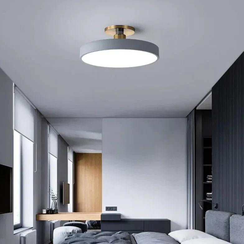 Disc Modern Minimalist Bedroom Ceiling Light Fixture - Rebooters