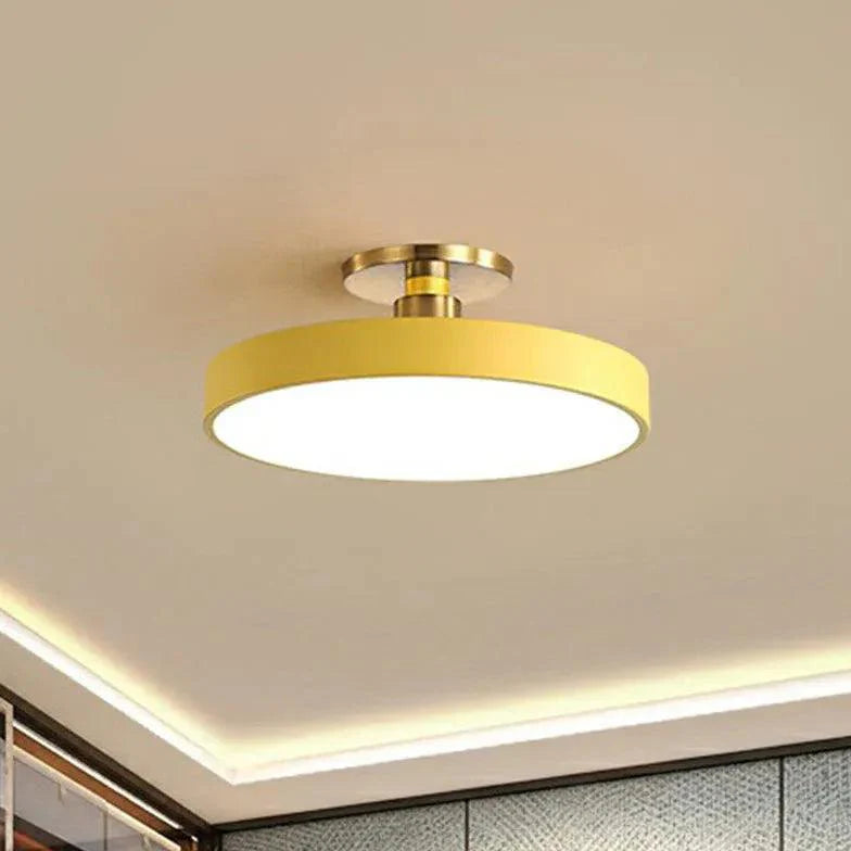 Disc Modern Minimalist Bedroom Ceiling Light Fixture - Rebooters