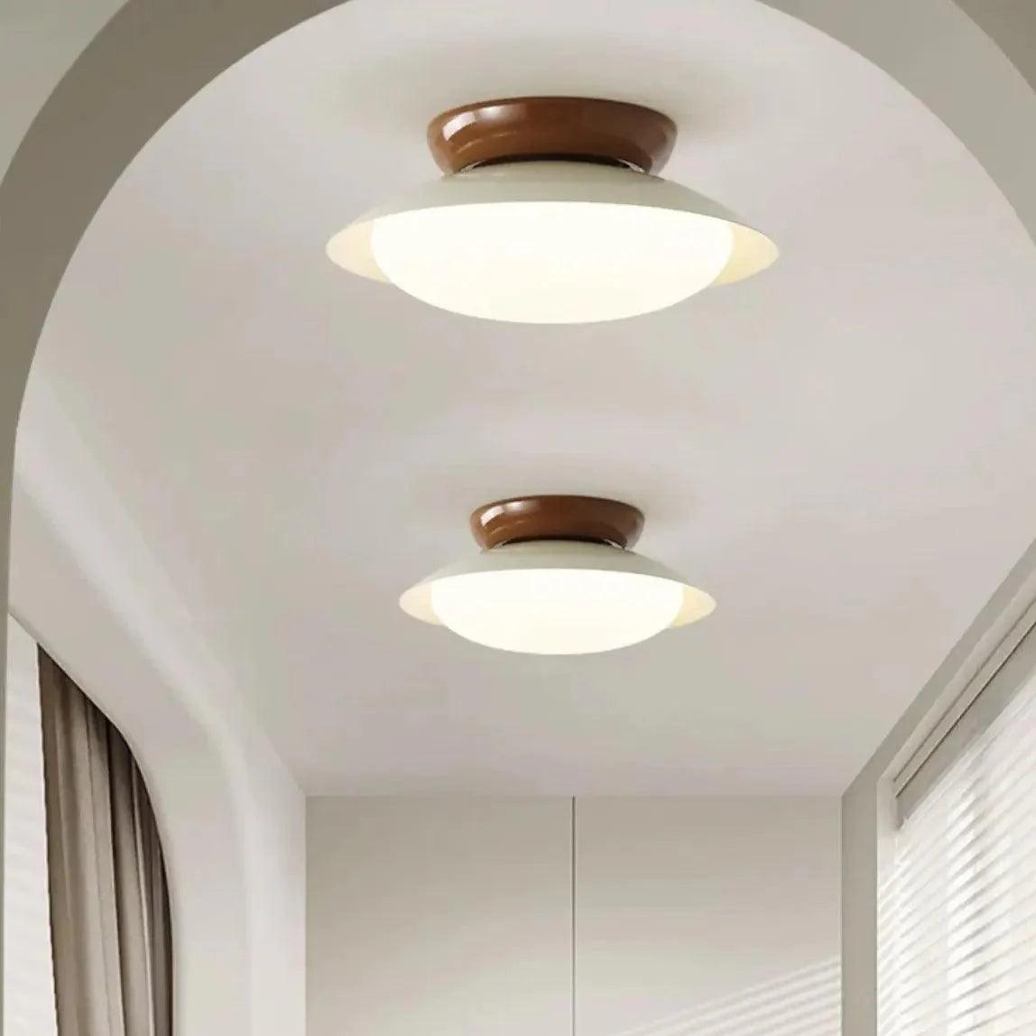 Vintage Flush Ceiling Lights For Hallway Morandi Style - Rebooters