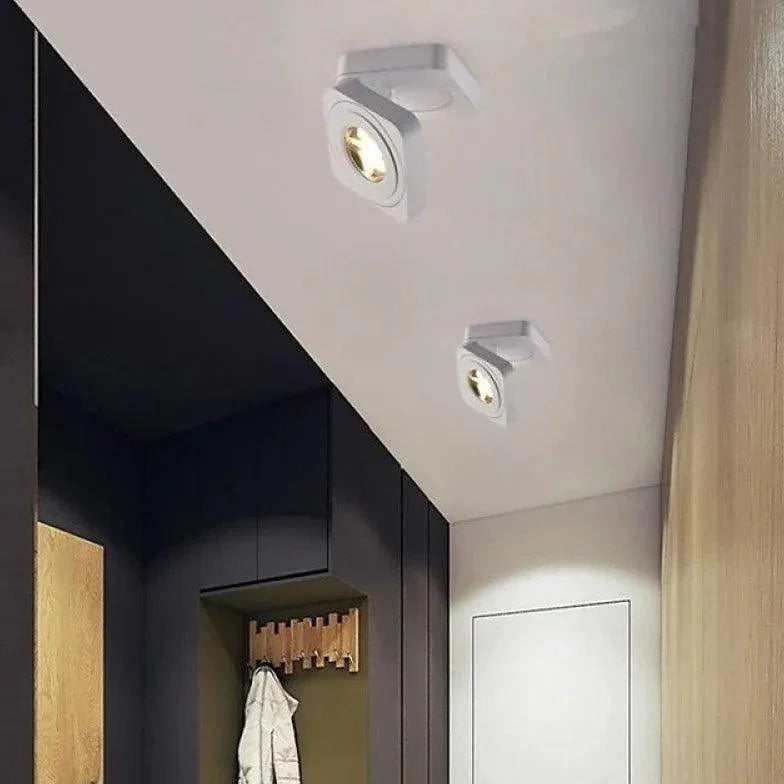 Rotating Led Modern Flush Ceiling Lights for Indoor Spaces - Rebooters