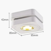 Rotating Led Modern Flush Ceiling Lights for Indoor Spaces - Rebooters