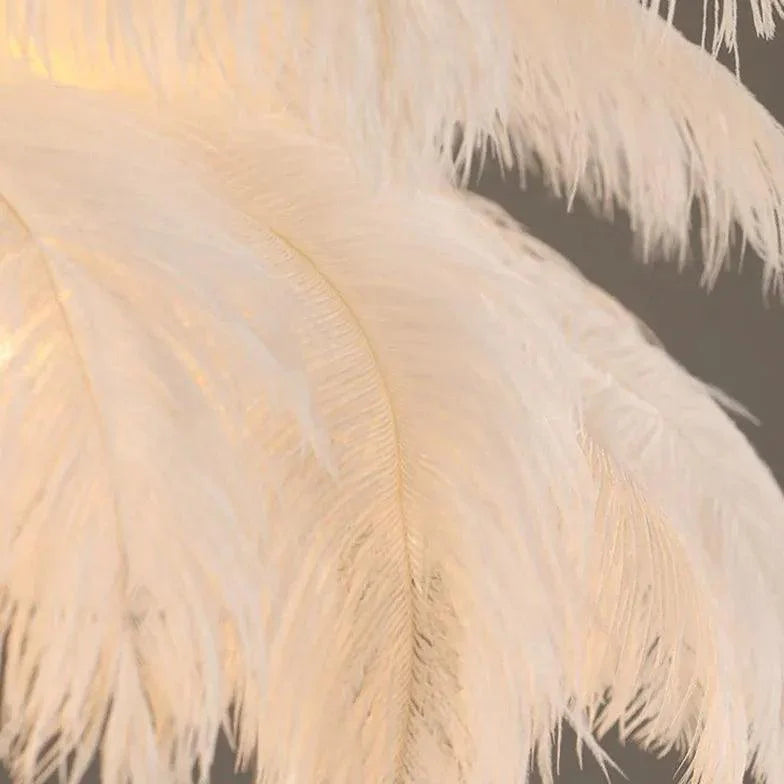 Feather Decor Design Modern White Pendant Light Chandelier | Rebooters - Rebooters