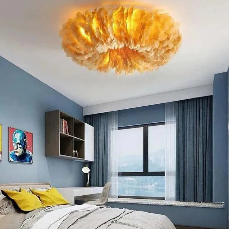 Corrugated Crown Bedroom Modern Flush Ceiling Lights Design - Rebooters