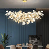 Ginkgo Leaf Shape Modern White LED Pendant Light Fixture | Rebooters - Rebooters